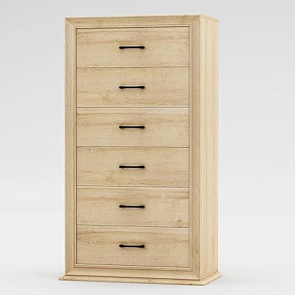 Amazon.com: HIFIT Farmhouse 6 Drawer Dresser, 55'' Tall Dresser with 6 ...