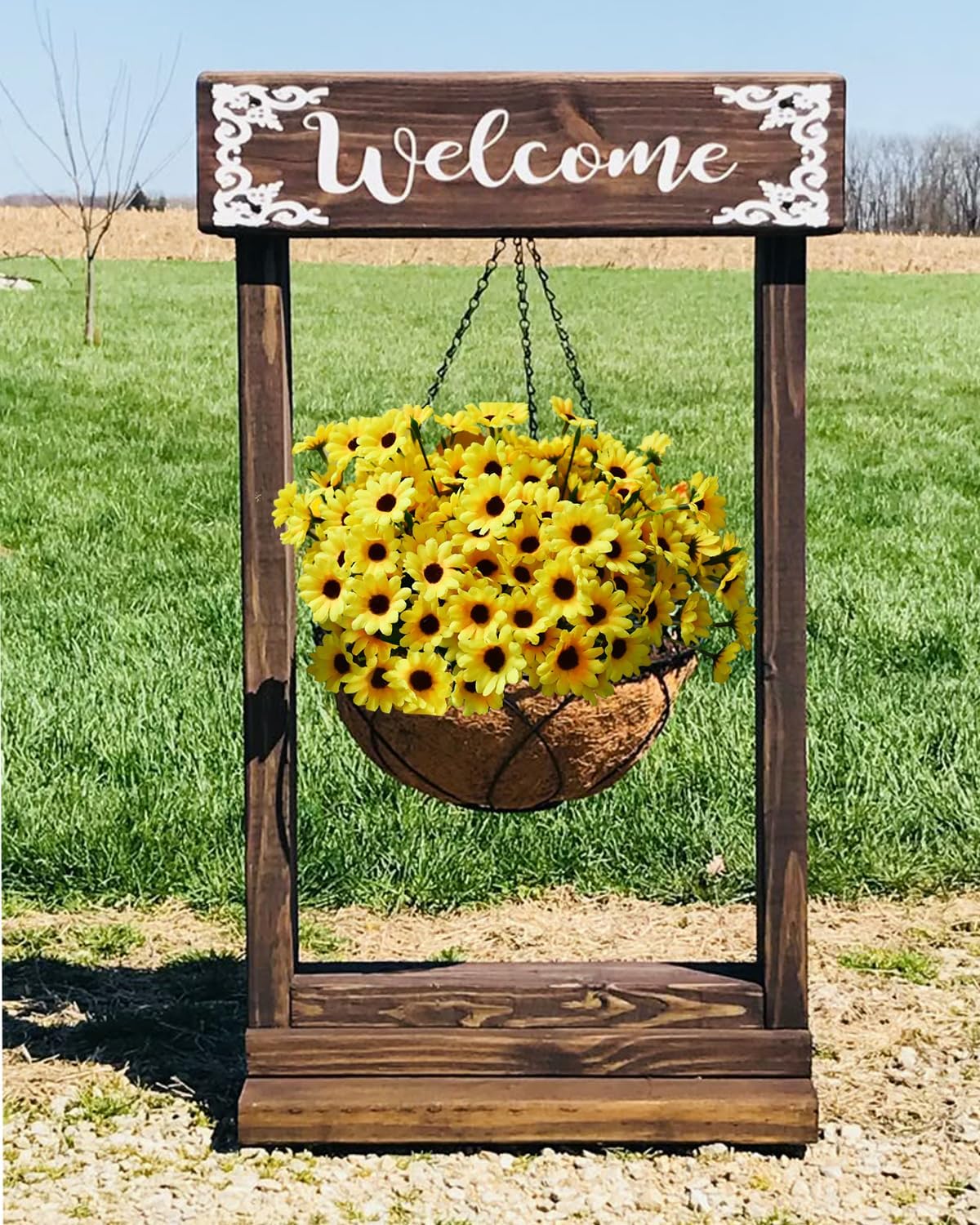 Fake Flowers Sunflower 24 Bundles Artificial Flower Real Touch 13.2" for Spring Easter Home Kitchen Wedding Bouquet Bulk Summer Garden Office DIY Mother's Gift Day Decorations