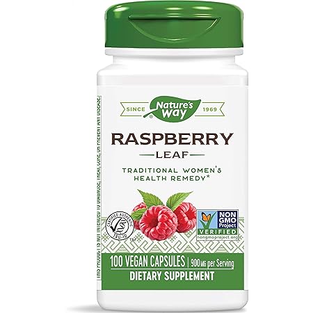 Amazon Com Nature S Way Red Raspberry Leaves 900 Mg Per Serving 100 Capsules Health Personal Care