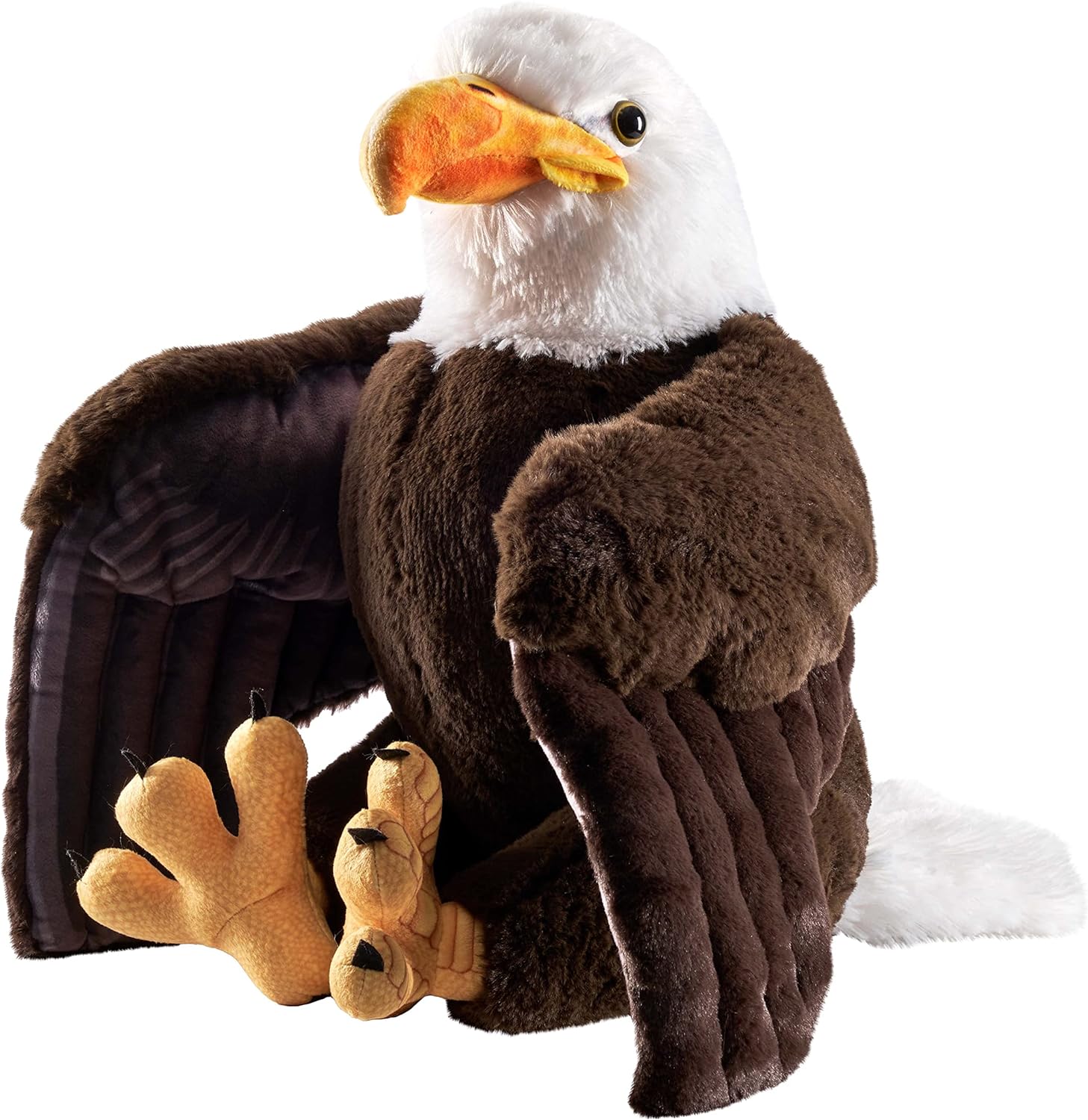 Wild Republic Artist Collection, Bald Eagle, Gift for Kids, 15 inches, Plush Toy, Fill is Spun Recycled Water Bottles.