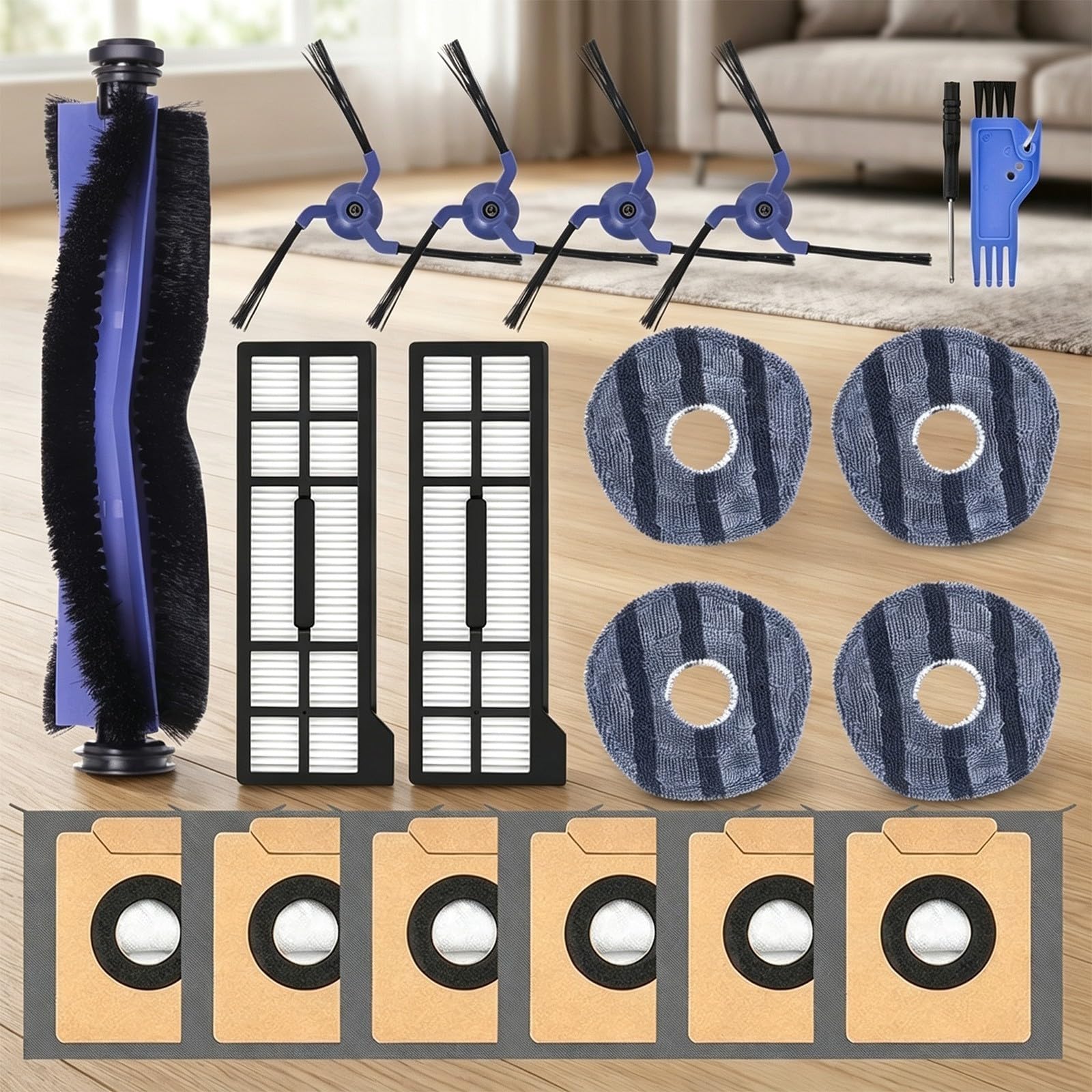 Kit Ricambio per eufy per x10 Pro per omni per spazzola Filtro Mop