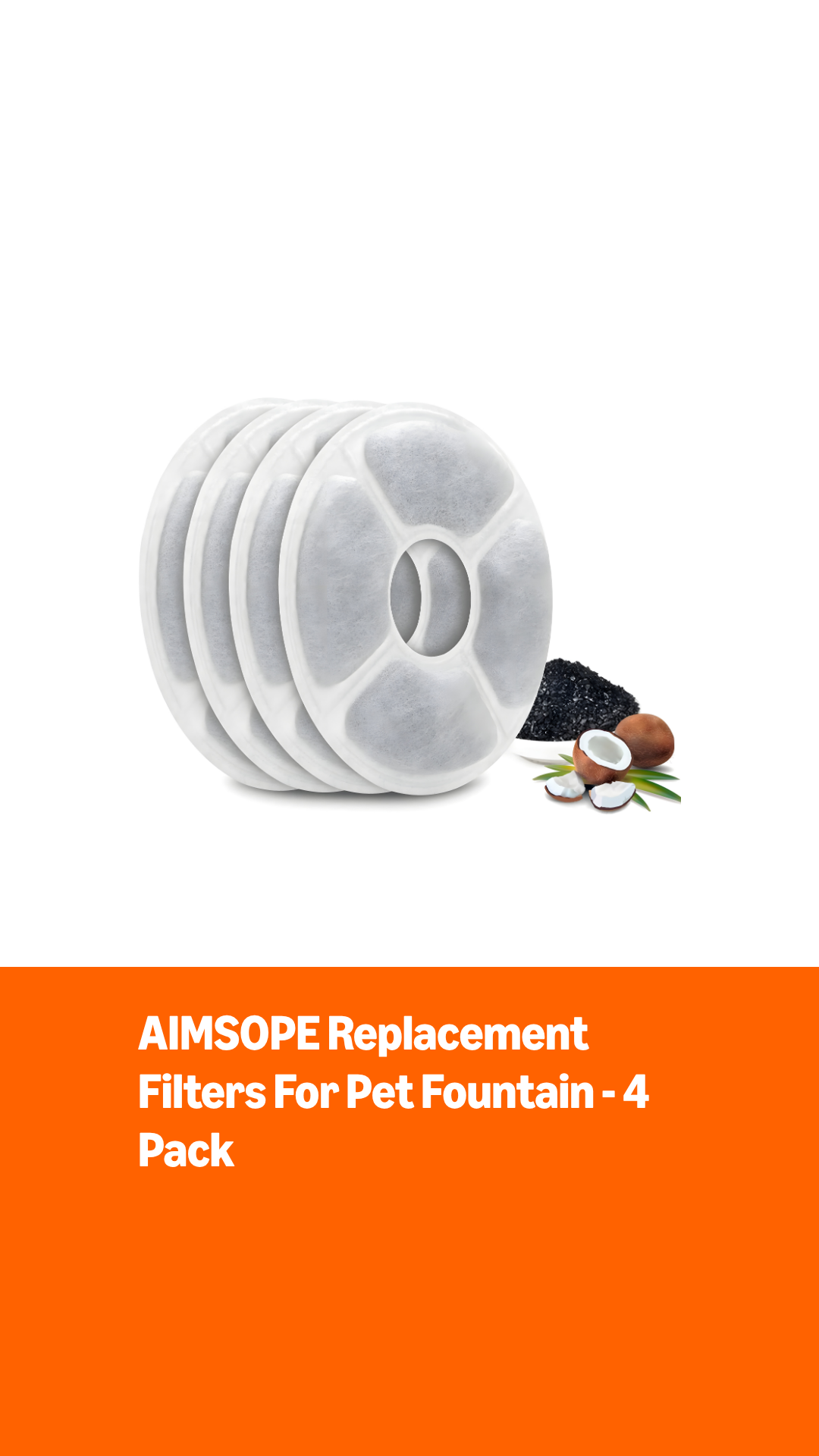 Filtros de repuesto para fuente para mascotas 4 unid. miniatura 7