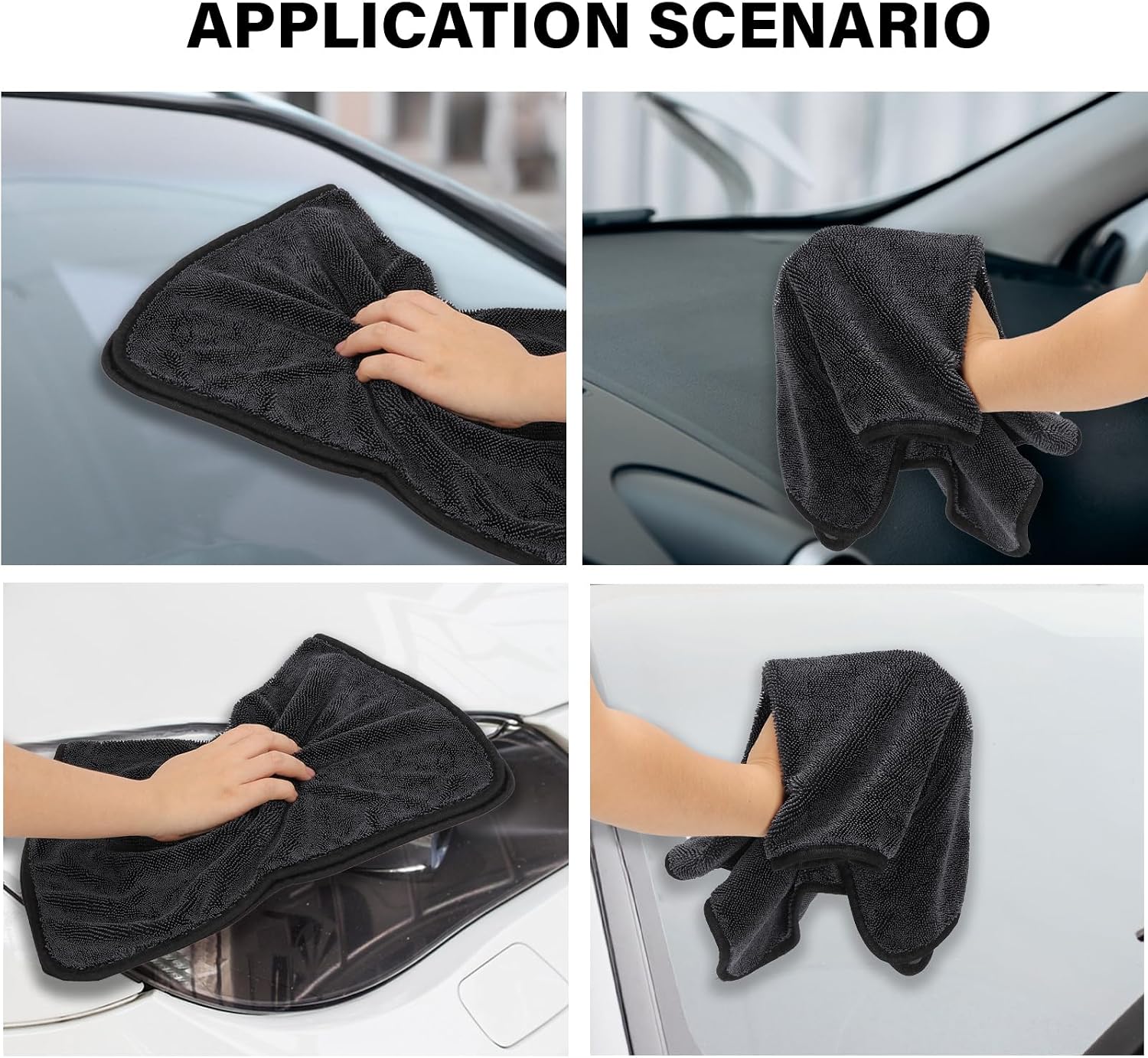 Shiny Cleaning Wipes, 3Pack Shiny Cloths Drying Towels,Shower Doors Drying Towels,16 * 16" Streak Free Glass Window Car Mirror Super Absorben Microfiber Cleaning Cloths