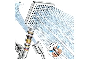 Filtered Shower Head for Dog Apartment - Premium 6 Modes, Anti-Clog Nozzles