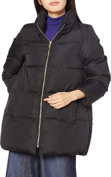 Amazon ナチュラルビューティーベーシック ダウンコート レディース クロ M コート ジャケット 通販