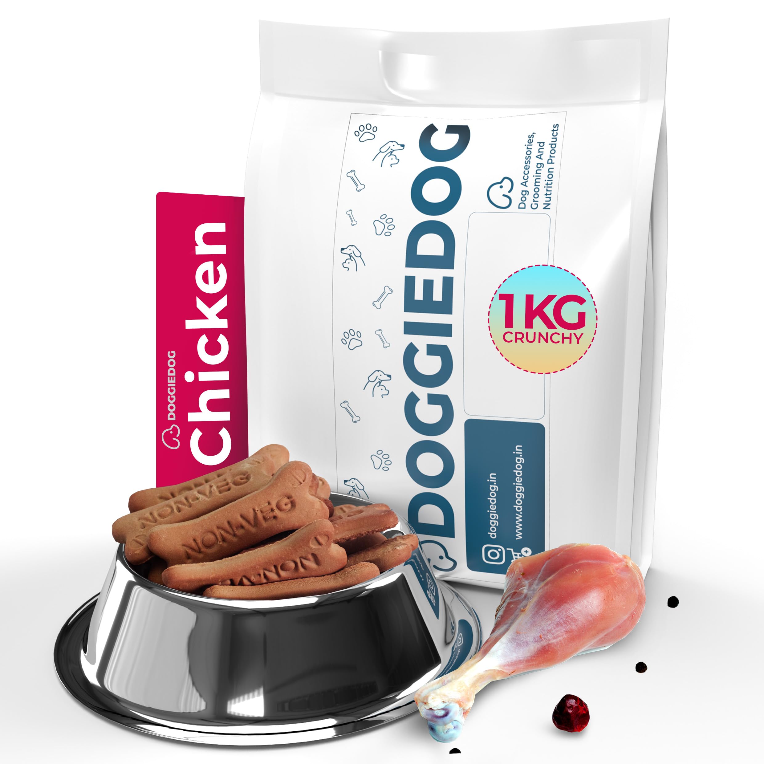 DOGGIE DOG Food Chicken Dog Treats, Dog Biscuits. Adult Dog Bone and Puppy Food. Drool Worthy Food Items, Puppy Sticks, Teething Sticks (DOGGIE DOG Dog Treat (Chicken 1Kg)) (B0CDMXZ9RT) Amazon Price History, Amazon Price Tracker