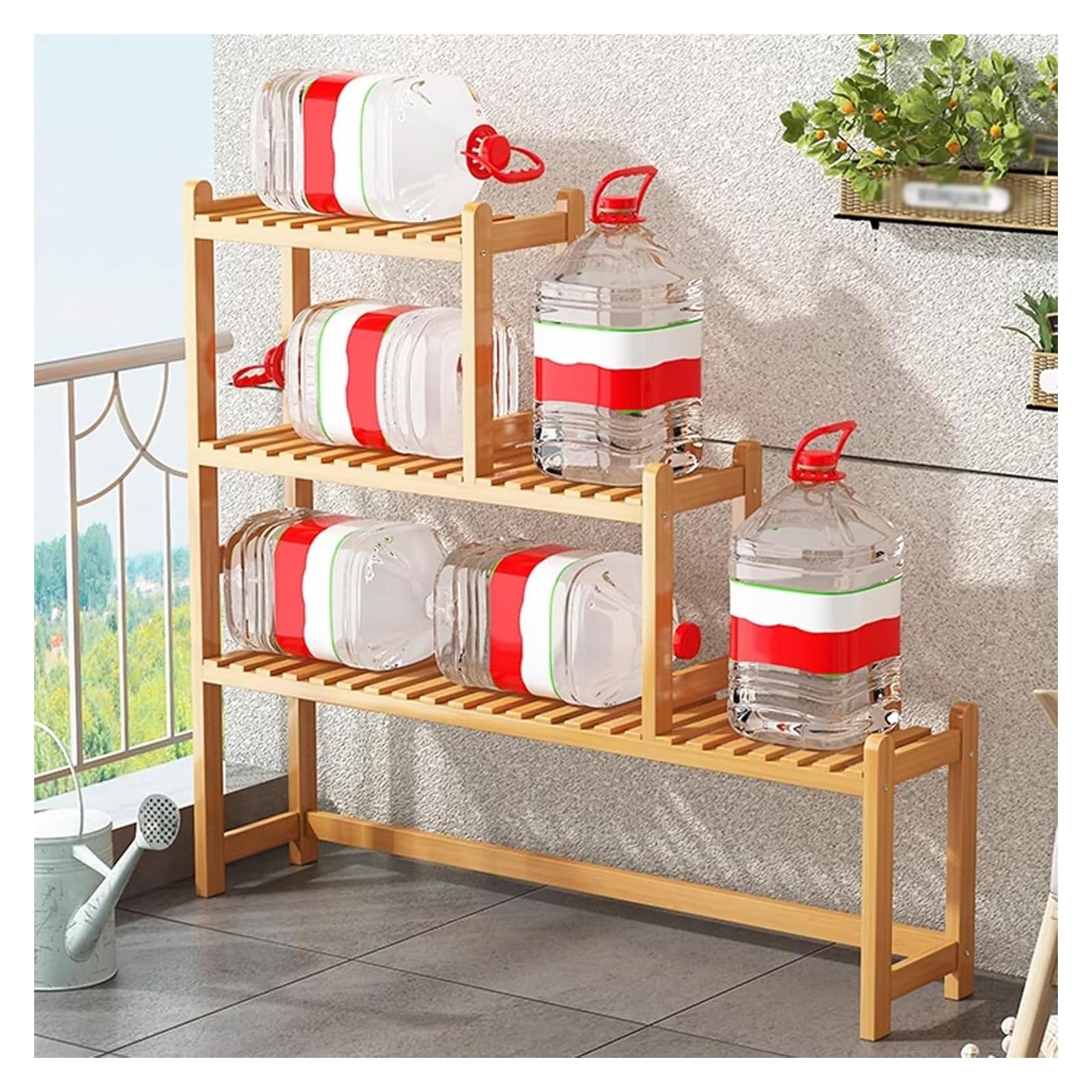 Ce Support à Plantes en Bois à 3 Niveaux, idéal pour l'intérieur et l'extérieur, Peut également Servir d'étagère pour Vos Plantes sur Un Balcon. Dimensions : 90 x 20 x 80 cm. Design élégant,