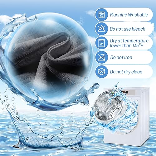 Miniatura 7 de Protector de colchón de bambú de alta calidad, tamaño King, impermeable y ultrasuave, transpirable, sin ruido, lavable, para mayor comodidad y