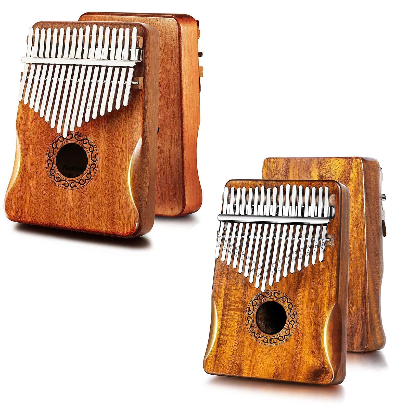 Kalimba Thumb Piano 17 Keys (Classical Mahogany Wood & Classical Koa Wood)