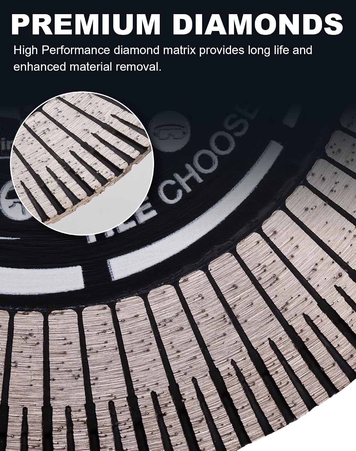 2 Pack-4.5" Tile Blade Ceramic Cutting Blade for Cutting and Grinding Porcelain Tile Granite Marble