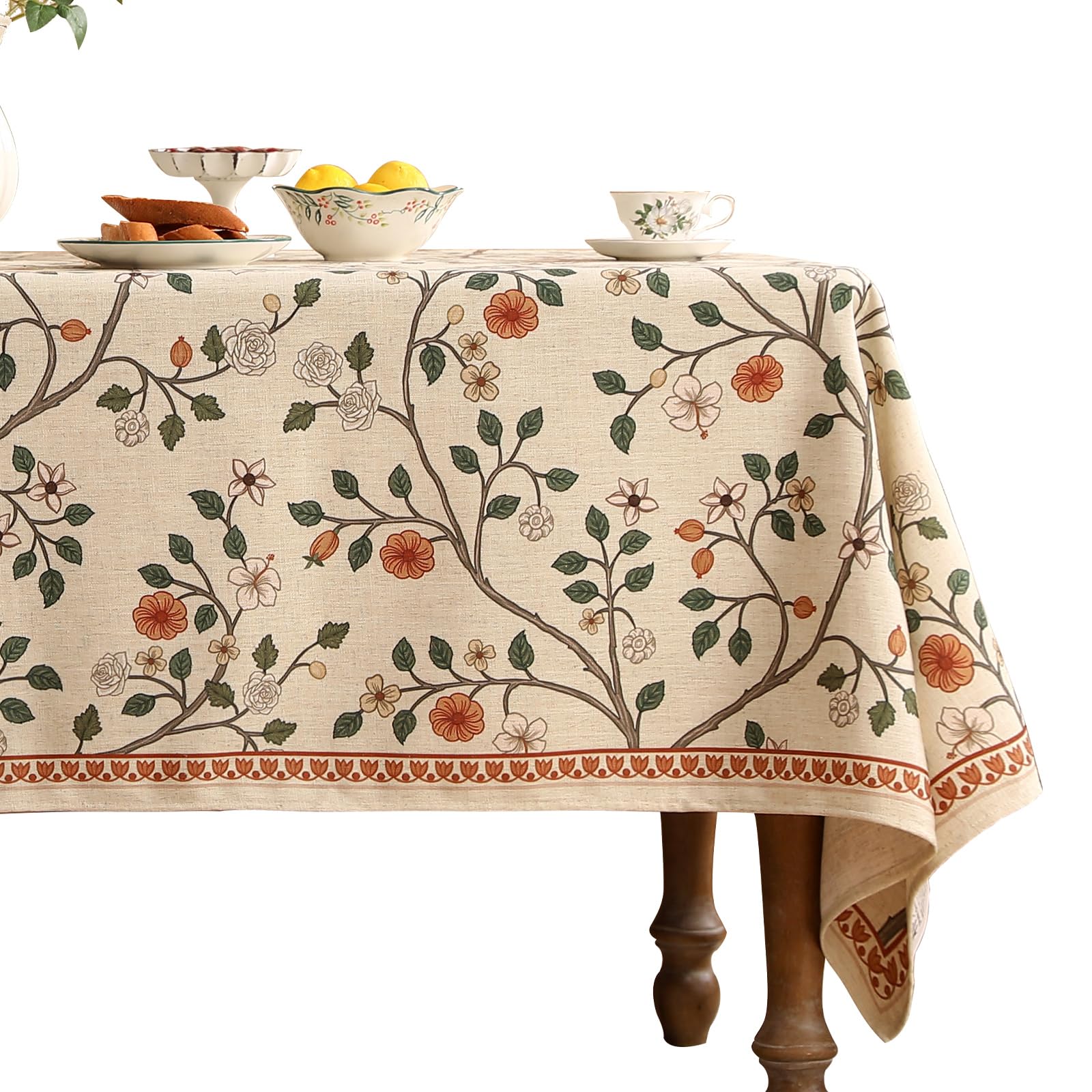 Amazon.com: ISAENNE French Tablecloth for Rectangular Tables,Linen ...