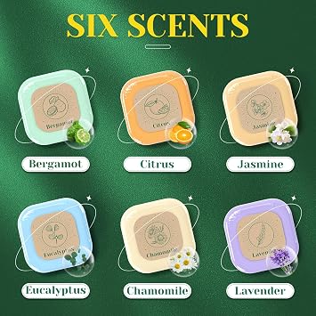Shower Steamers, Shower Bombs, 6 Pack | 6 Fragrances, with Shea Butter, for Self-Care & Relaxation, Mother's Day, Christmas