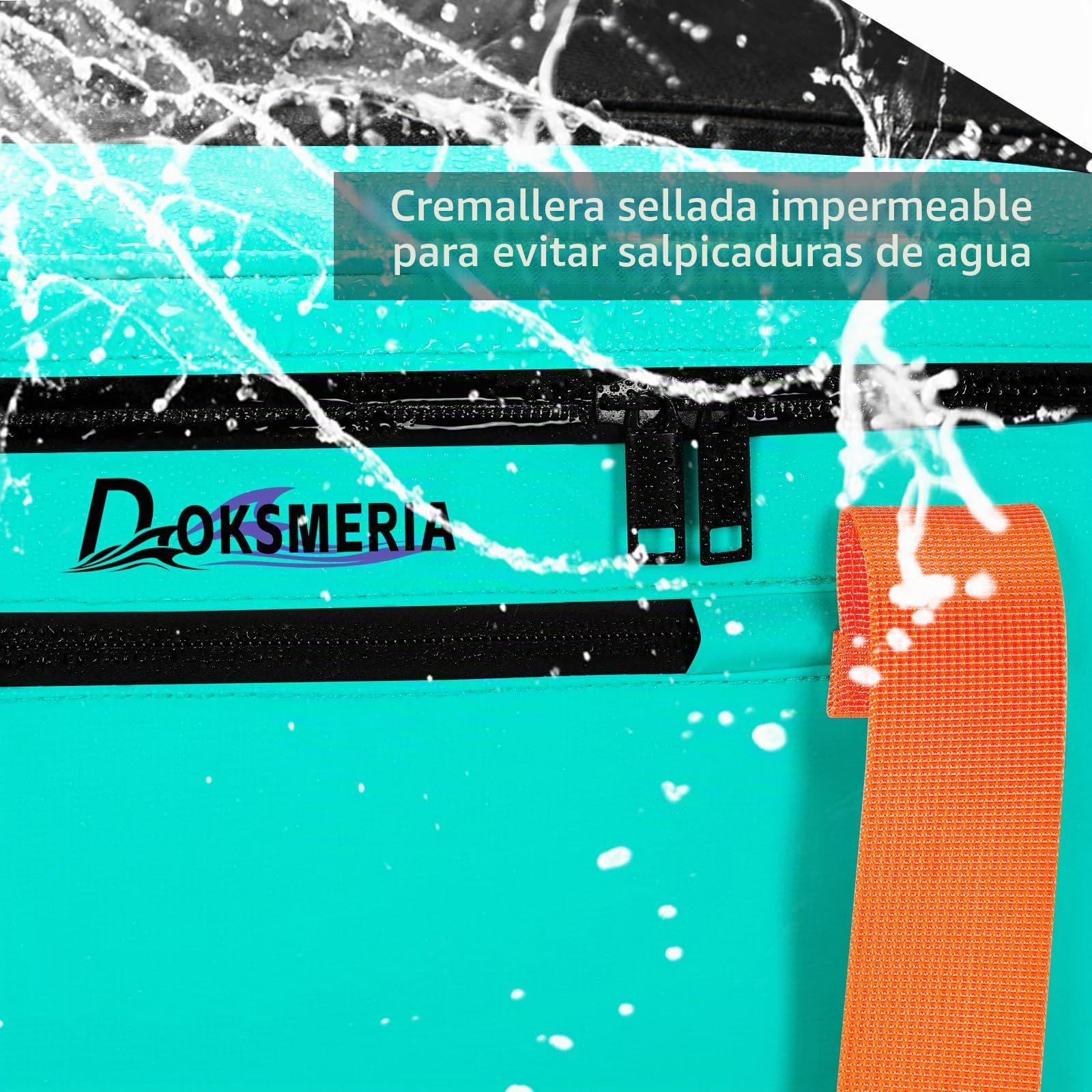 Tabla de paddle Board Cooler impermeable, supercapacidad, tabla de surf con correa para el hombro y 6 clips de cuerda elásticos, bolsa de accesorios para tabla de paddle board y kayak
