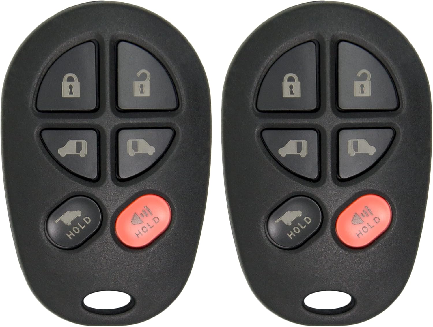 Keyless2Go Replacement Keyless Entry Remote Car Key Fob for Toyota Sienna FCC GQ43VT20T (2 Pack)
