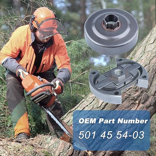 Miniatura 5 de AUMEL . Kit de piñón de llanta de tambor de embrague de 325"-7 para Husqvarna 55 Rancher 50 51 154 254 Motosierra 501 45 54-03