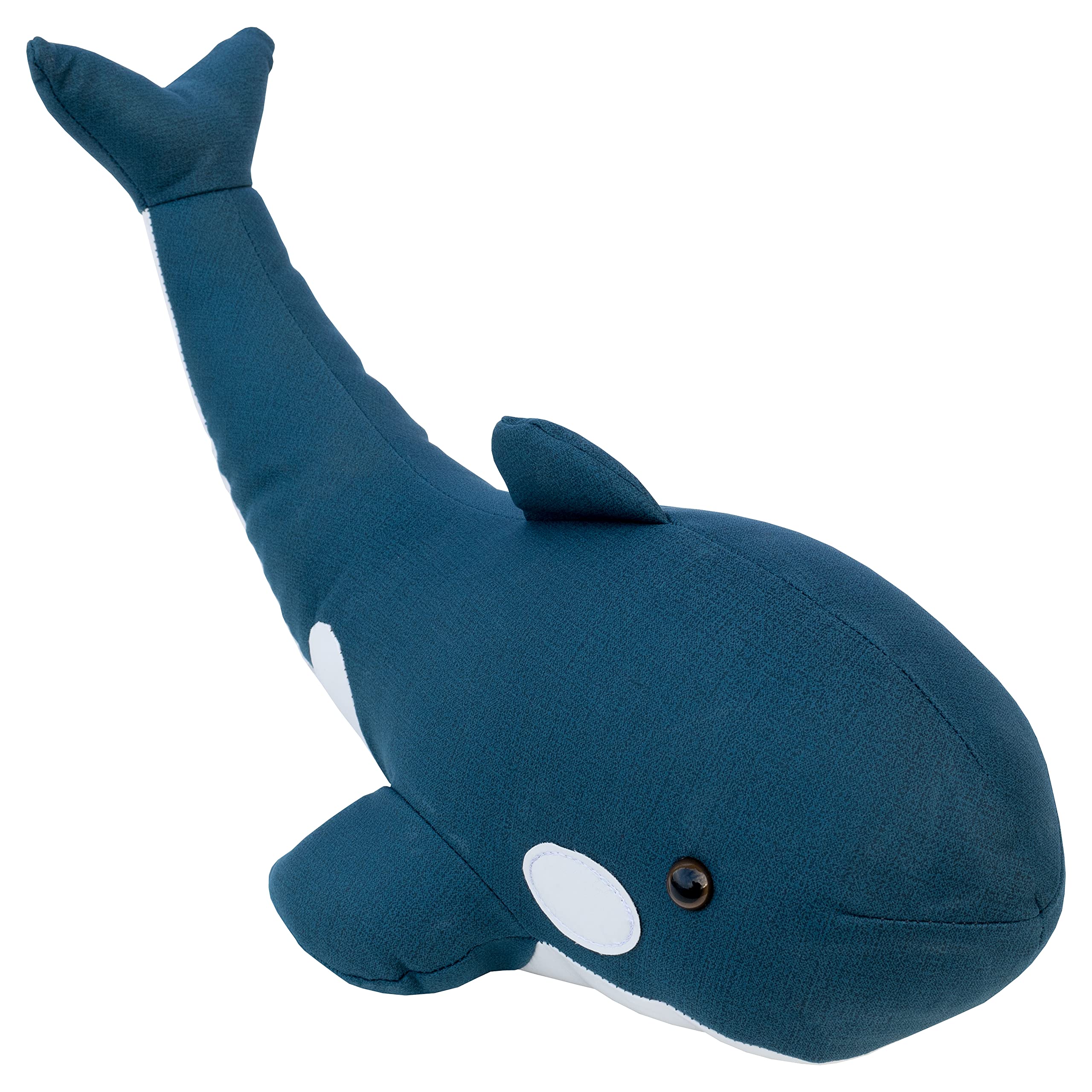 Design By Pepper Weighted Decorative Fabric Novelty Sea Life Marine Animal Floor Doorstop (Whale)