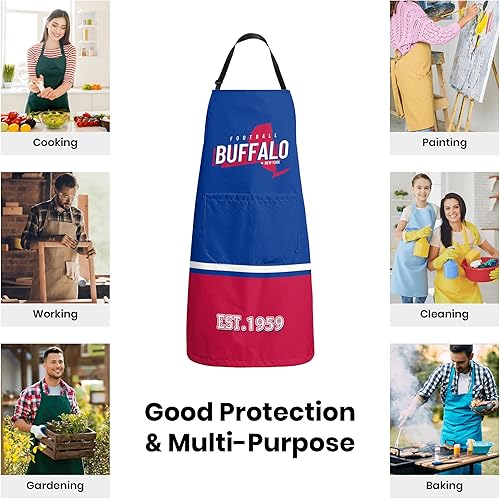 Miniatura 5 de Custom Personalized Cooking Apron Waterproof For Women Men,Add Name and Number Kitchen Grill Chef Cooking Apron