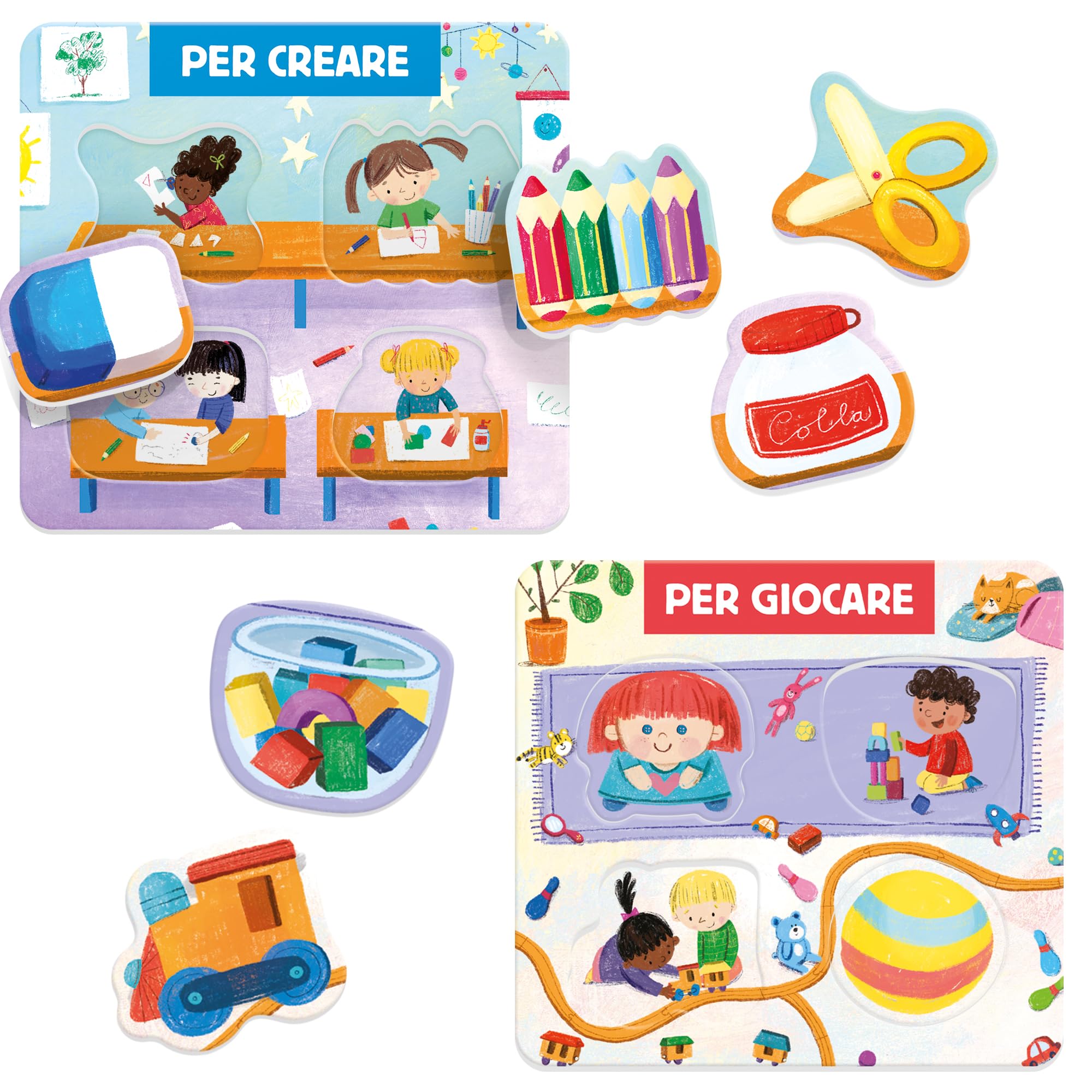 Headu - A Cosa Serve - Alla Scoperta degli Oggetti, Gioco Educativo Bambini 2-5 anni, Made in Italy