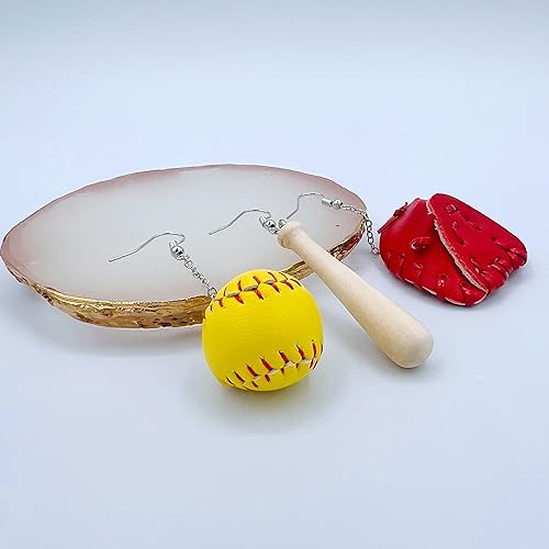 Miniatura 2 de Pendientes de sóftbol para mujer, joyería de sóftbol para mamás, regalos de sóftbol para niñas, regalos de equipo de sóftbol, joyería de softbol