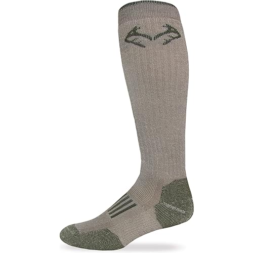 RealTree Heavyweight Merino Wool Tall All Season Boot Socks 1 Pair