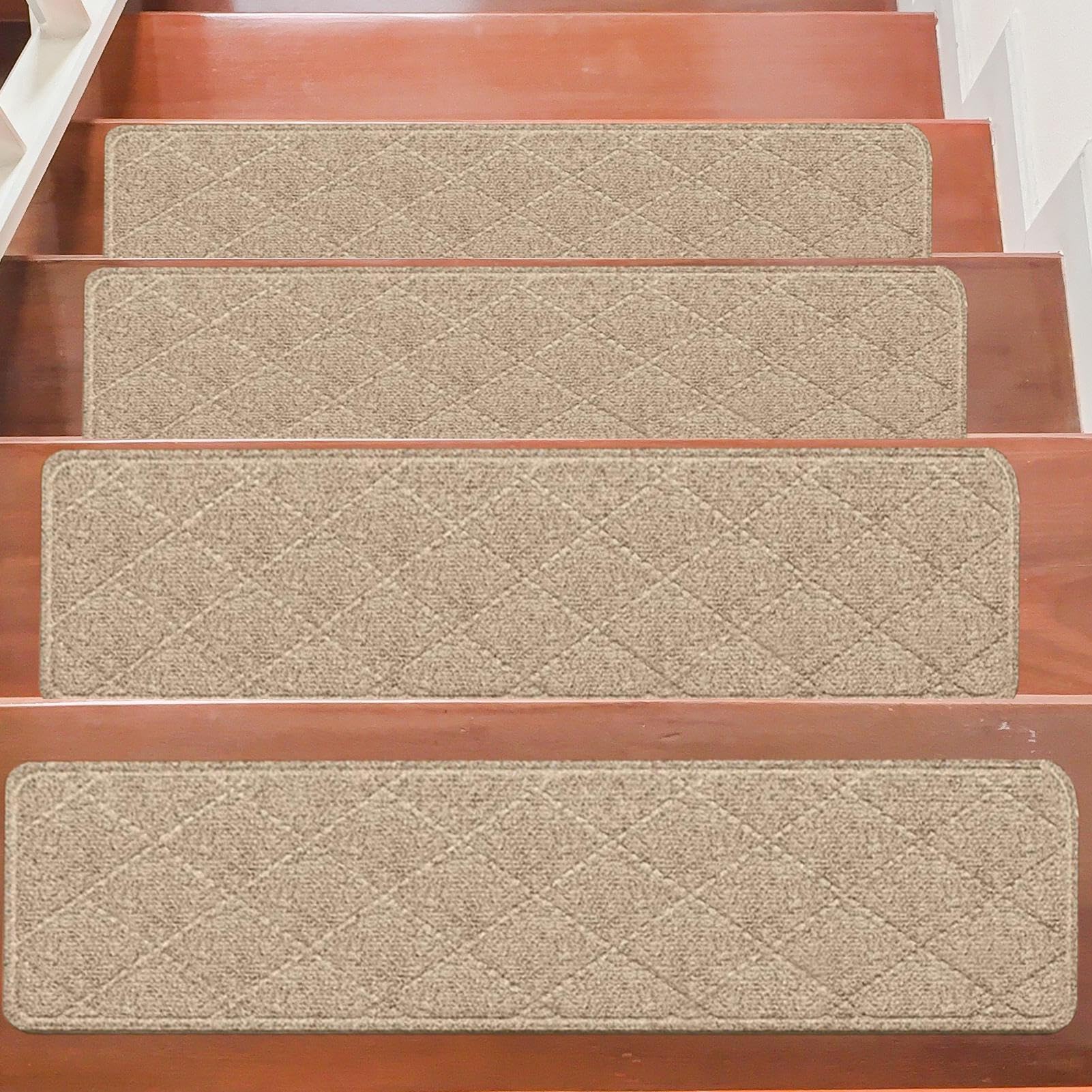 Tapis pour les Escaliers 7 Pièces Revêtements Adhésifs Marches