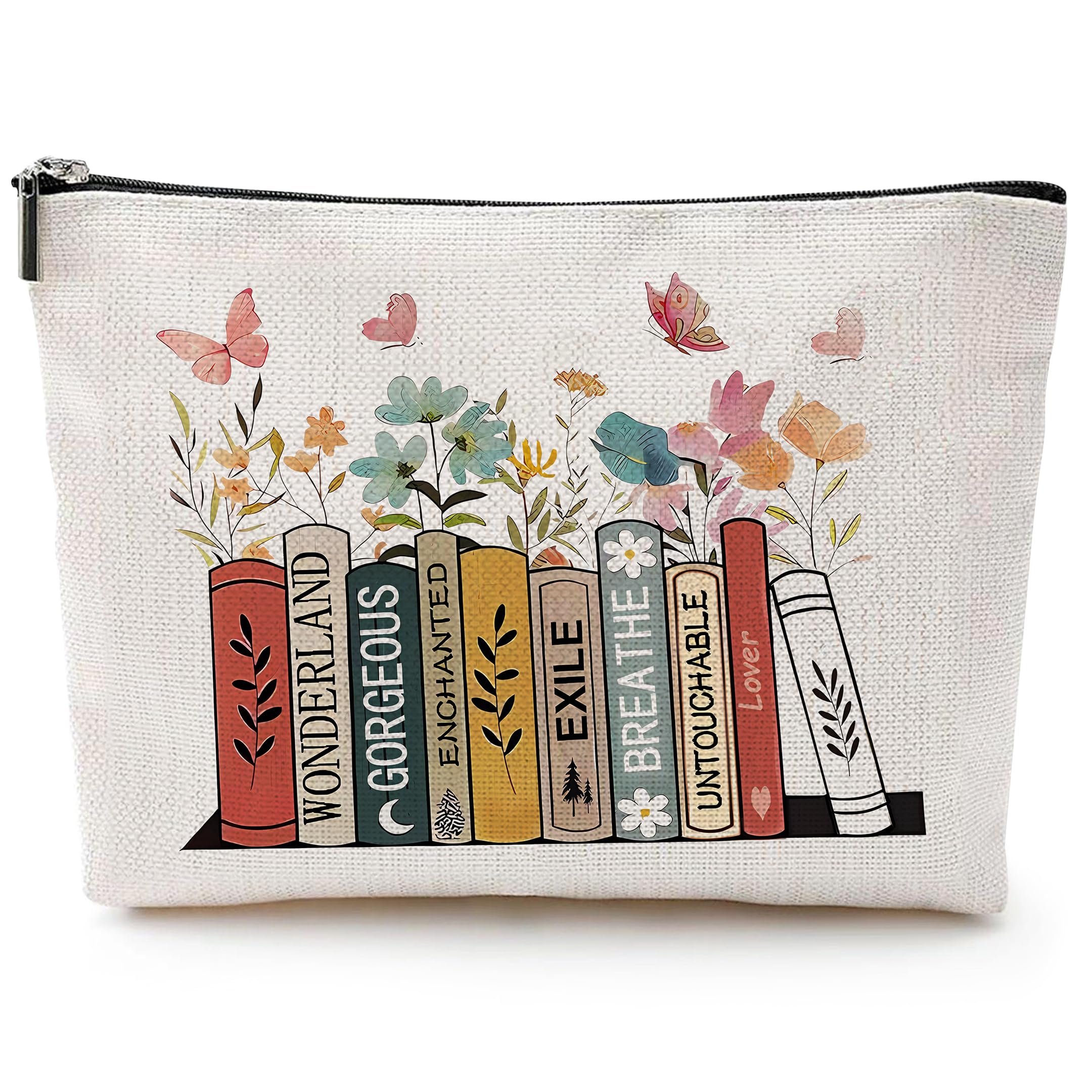 Multifunctional Small Storage Bag, Can Be Used in Cosmetic Bag, Makeup Bag, Pencil Case, Storage with Exquisite Patterns (Pattern: Book)