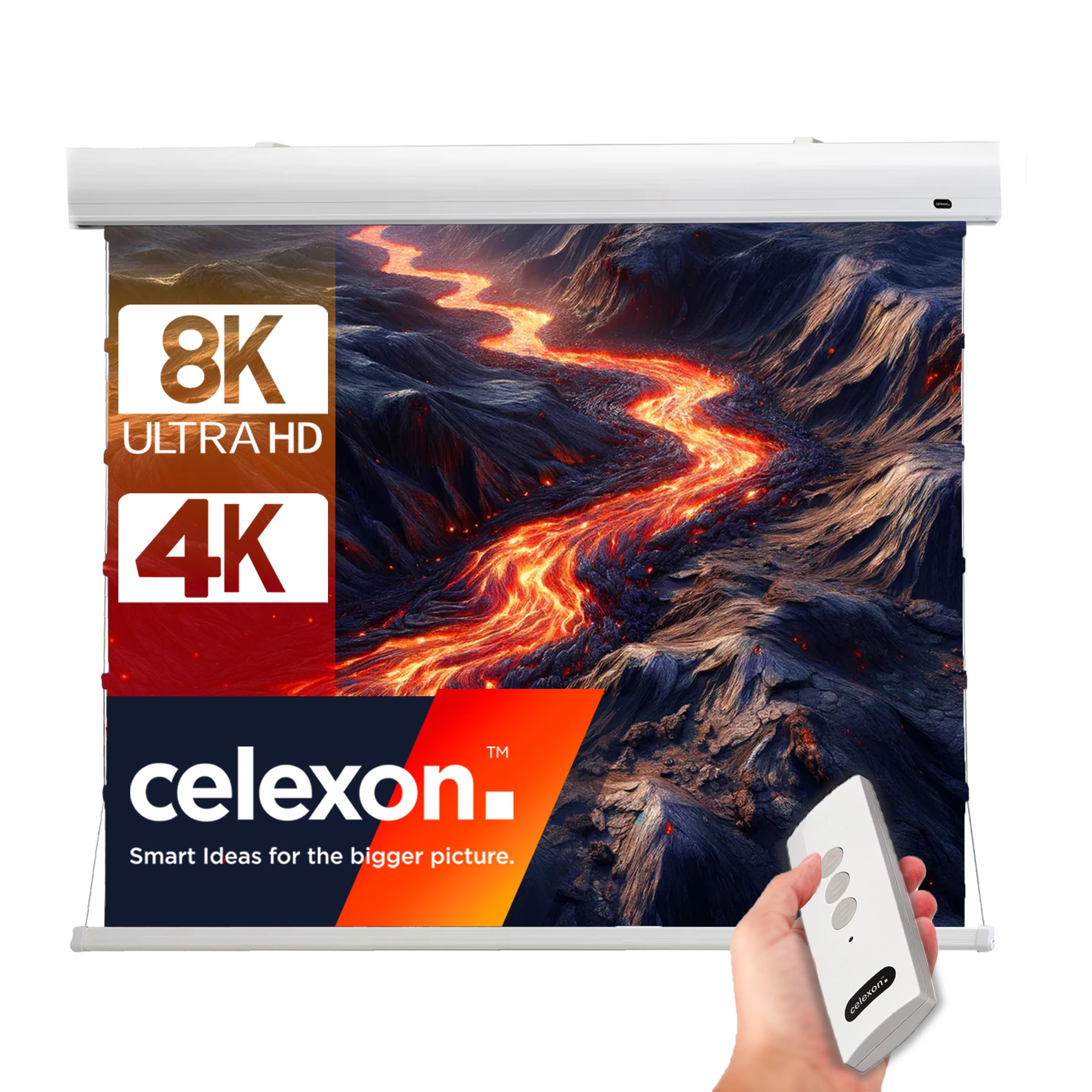 celexon HomeCinema Motorleinwand Tension 298 x 168 cm 135 - Dynamic Slate ALR