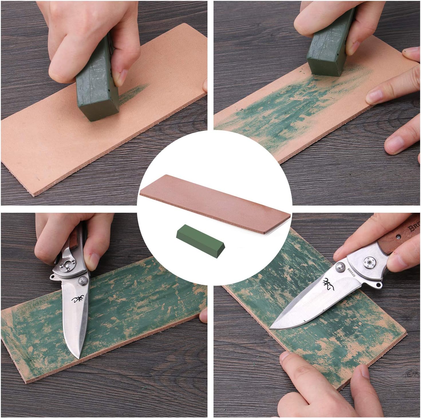 Up To 50% OFF Knife Sharpening Stone Kit, AASELM Professional Whetstone Sharpener Set, 2 in 1 Grit 400/1000 3000/8000, Bamboo Base, Flattening Stone, Polishing Compound, Leather Honing Strop and Leather Razor Strop