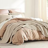 Vista 128 de Bedsure – Juego de colcha ligera con patrón de tejido de canasta, juego de edredón suave para todas las estaciones, incluye 2 fundas de almohada