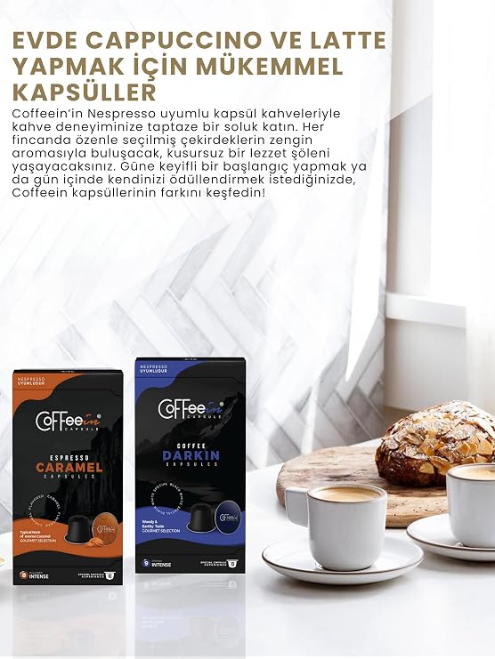 Coffeein Espresso Primein Aluminium Nespresso Kapsül Kahve 10'lu (Nespresso Uyumlu)%100 Arabica