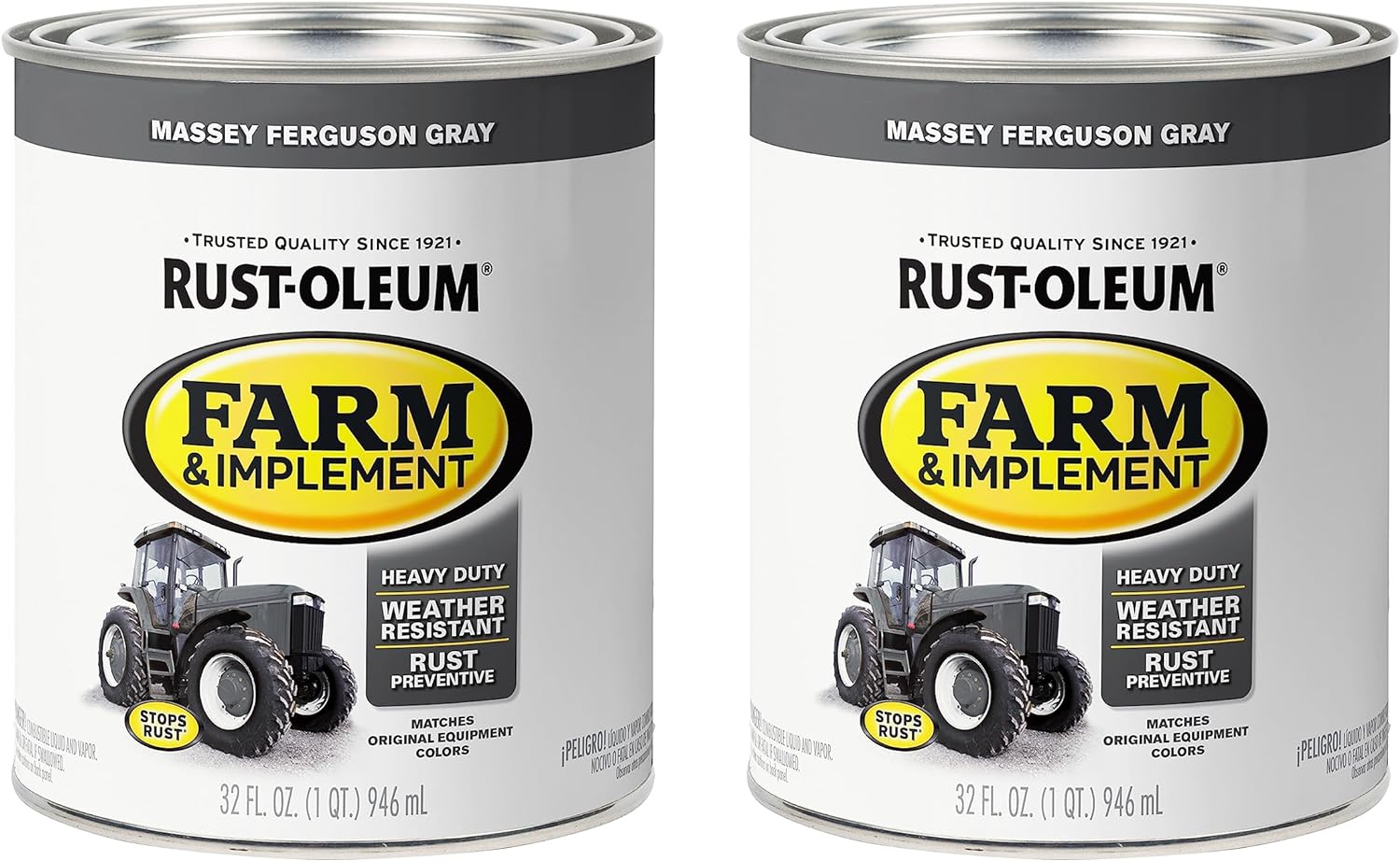 RustOleum 2801572PK Farm & Implement Enamel Paint, Quart, Massey