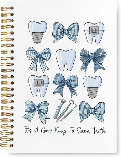 Miniatura 1 de Cuaderno de regalos para dentistas, asistente de higienista dental, regalos de oficina para mujeres, cuaderno de tapa dura en espiral de 5.5 x 8.3