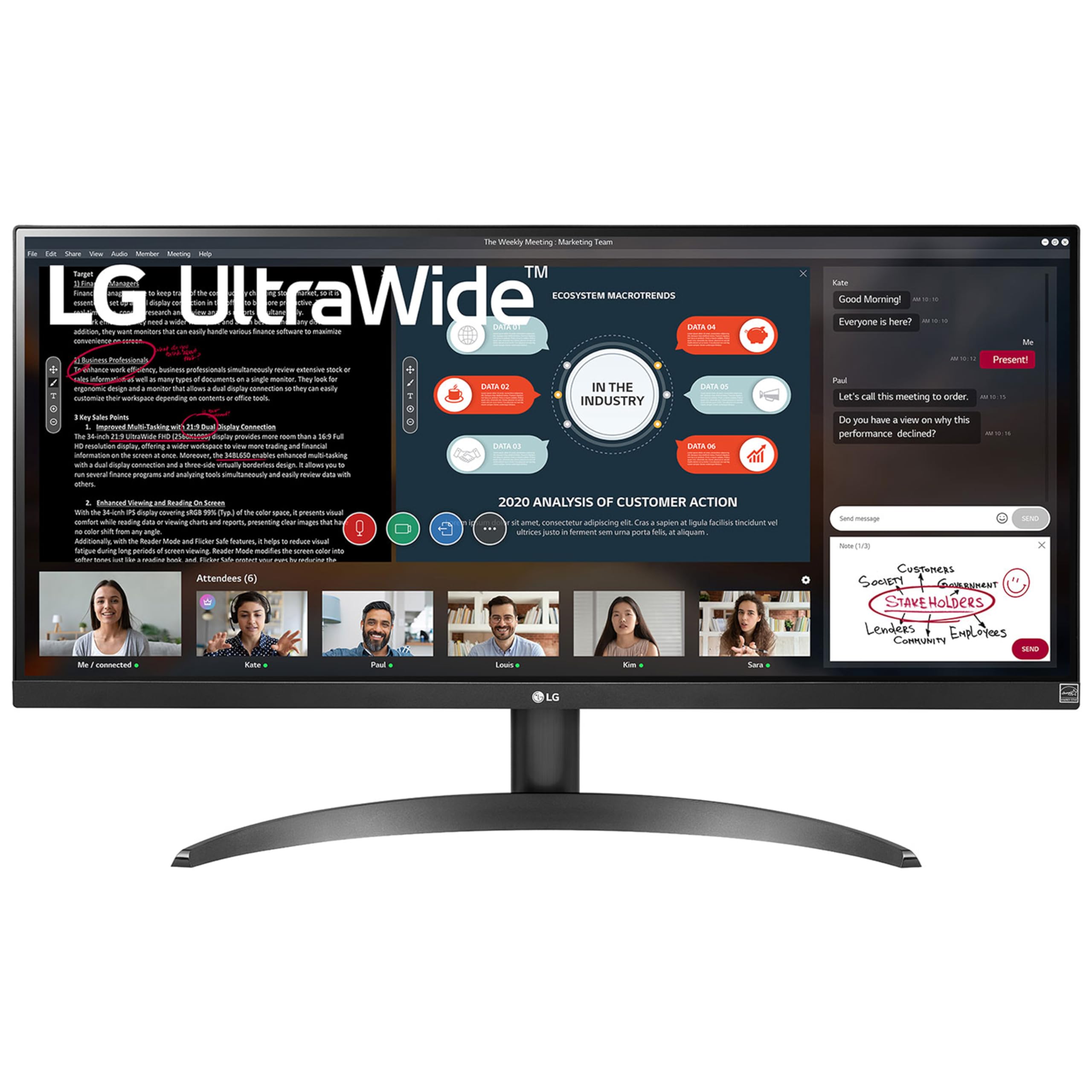 LG ultra wide monitor 29インチ　29WQ500 LG Electronics Ultrawide Monitor 29WQ500, 29 Inch, 1080p, 100Hz