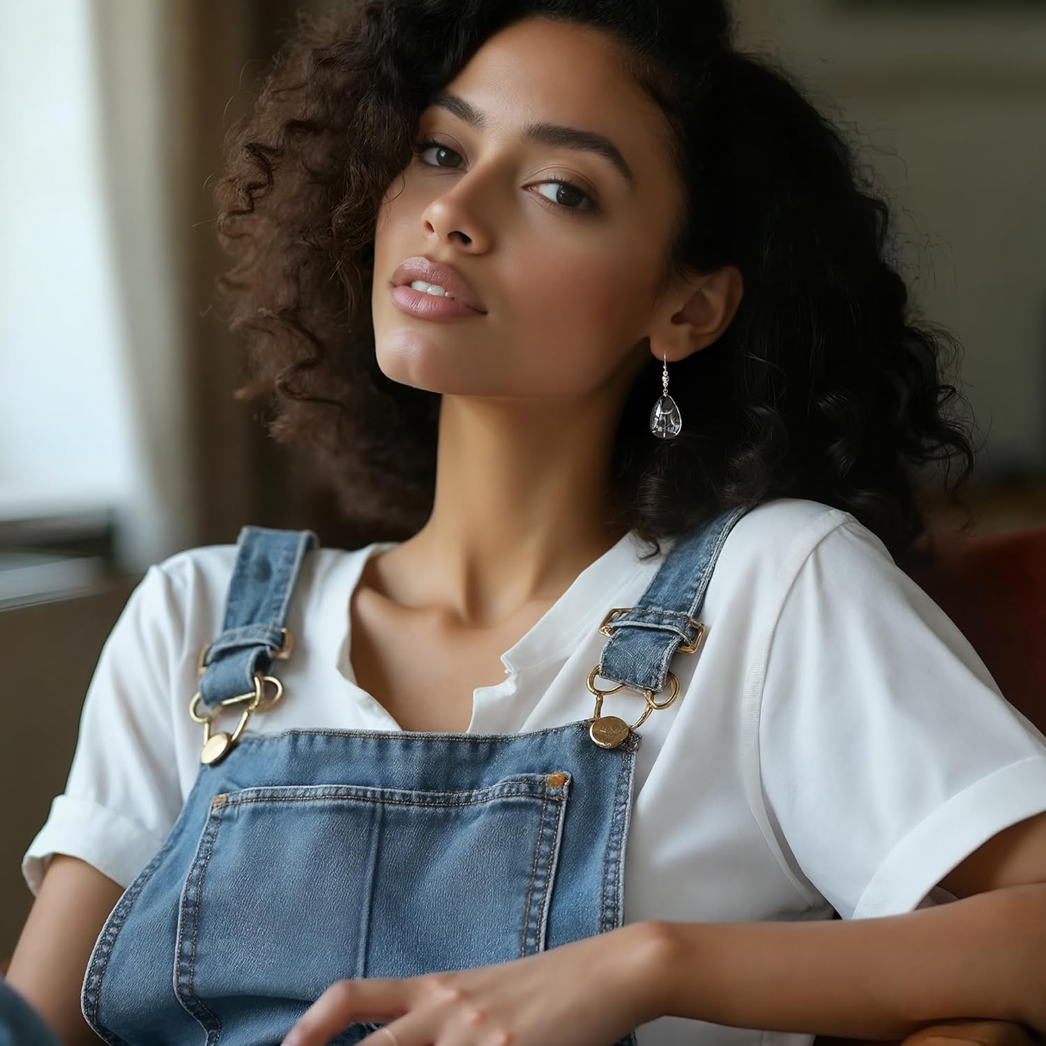 Dandelion Flower Earrings Wildflower Earrings Handmade Pressed Flower Earrings Dandelion Jewelry Teardrop Resin Pendant Natural Flower Pendant Earrings - Image 2