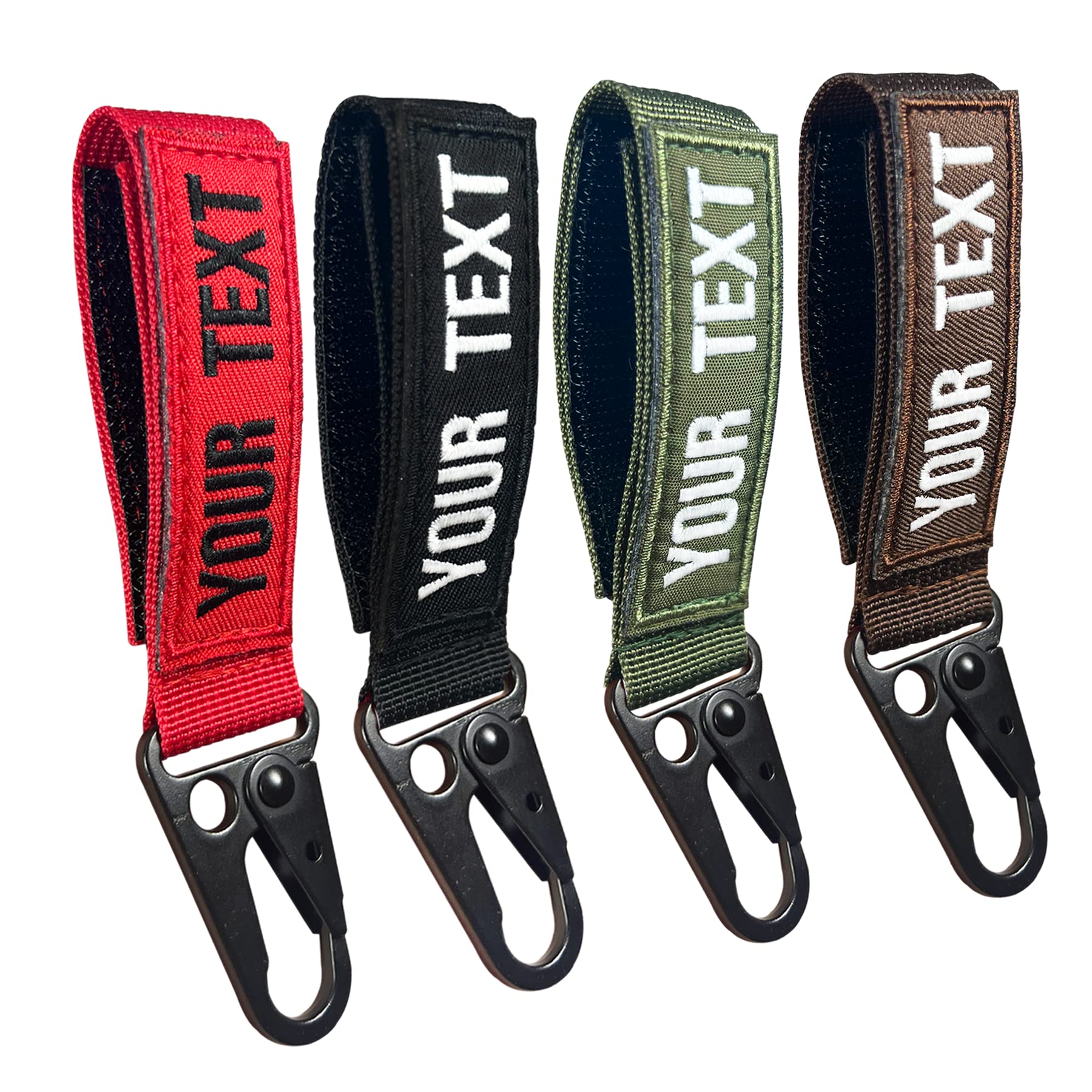 mvcen Custom Personalized Keychain, Embroidery Customized Key Tag Luggage Tags Accessories for Backpacks, Cars, Motorcycle, Gift