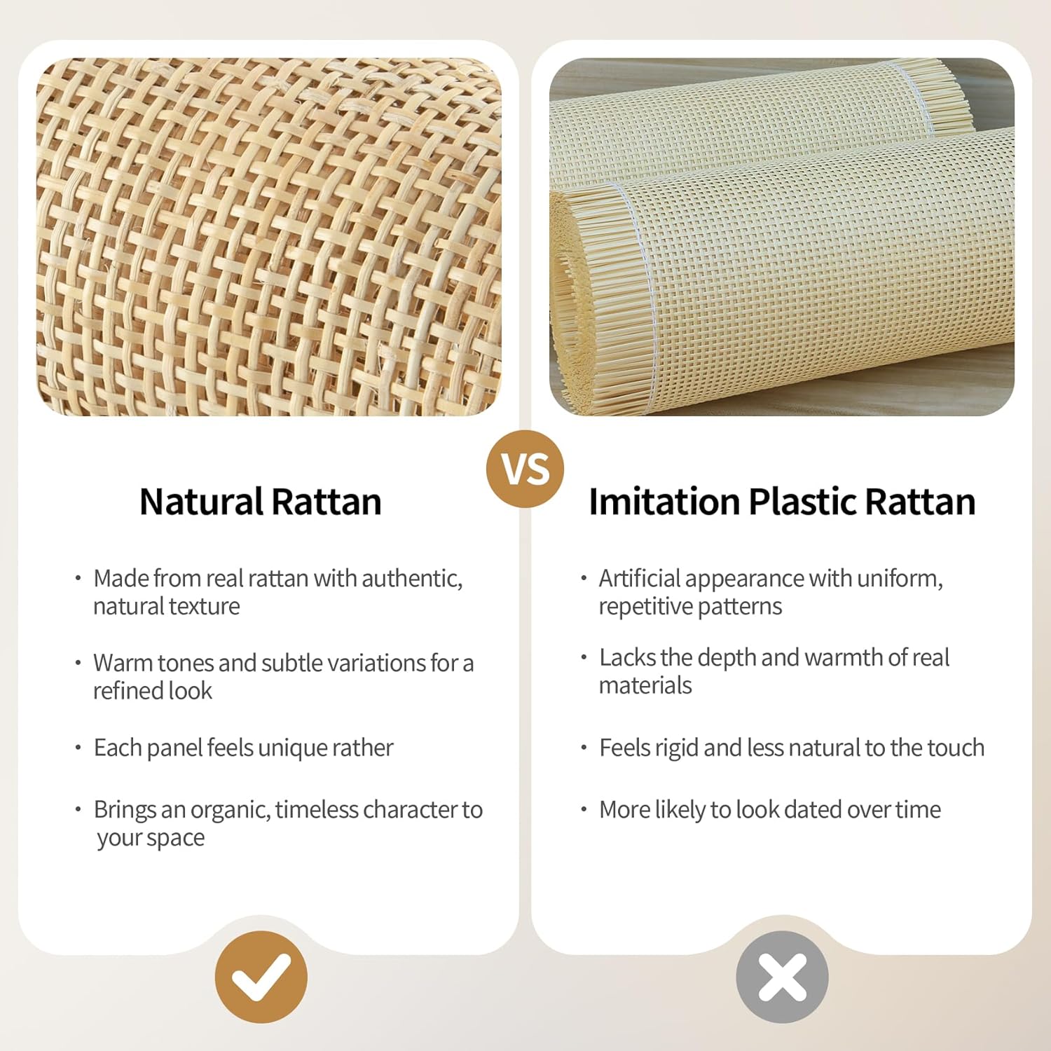 Rattan Nightstand with 2 Drawers, Boho Bedside Table with Metal Legs, Wood Side Table for Bedroom & Small Space, Black, 1 PC