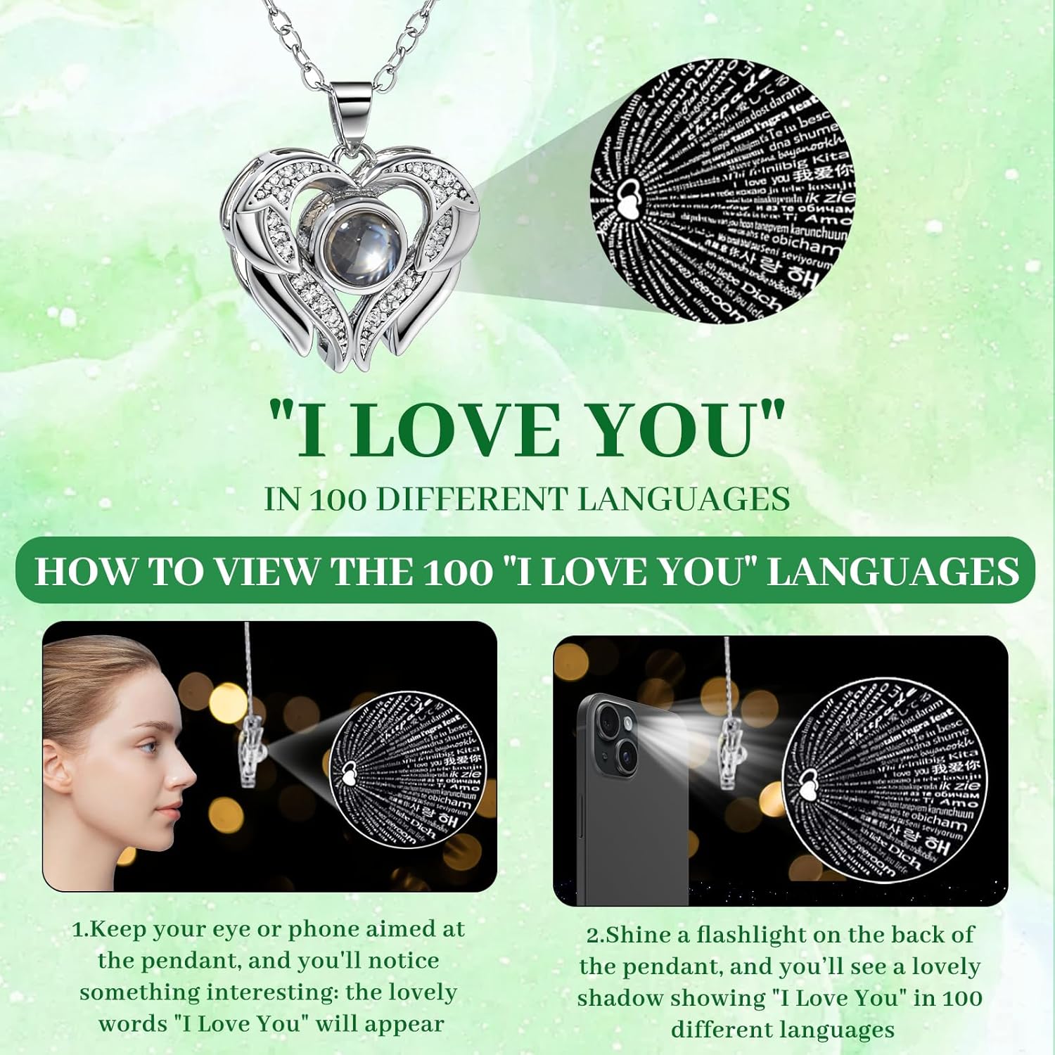 FIACO Gifts for Women Preserved Real Roses with I Love You Necklace Fresh Forever Flowers Birthday Gifts for Mom Grandma Wife Girlfriend on Anniversary Valentines Romantic Gift