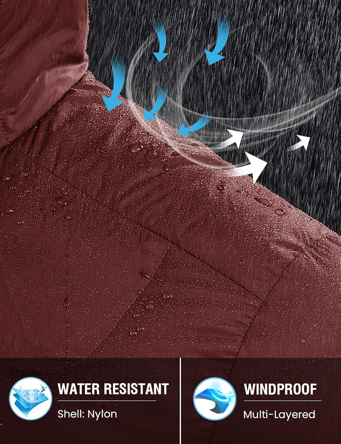 TBMPOY Men's Down Puffer Jackets Packable Lightweight Winter Coat Hooded Warm Insulated Puffy Jacket - Image 3