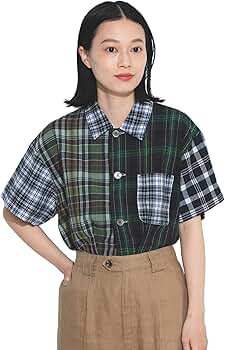 ビームスボーイ 美品 マドラスチェック クレイジー ショートスリーブシャツ BEAMS BOY（ビームスボーイ）の「BEAMS BOY / マドラス チェック