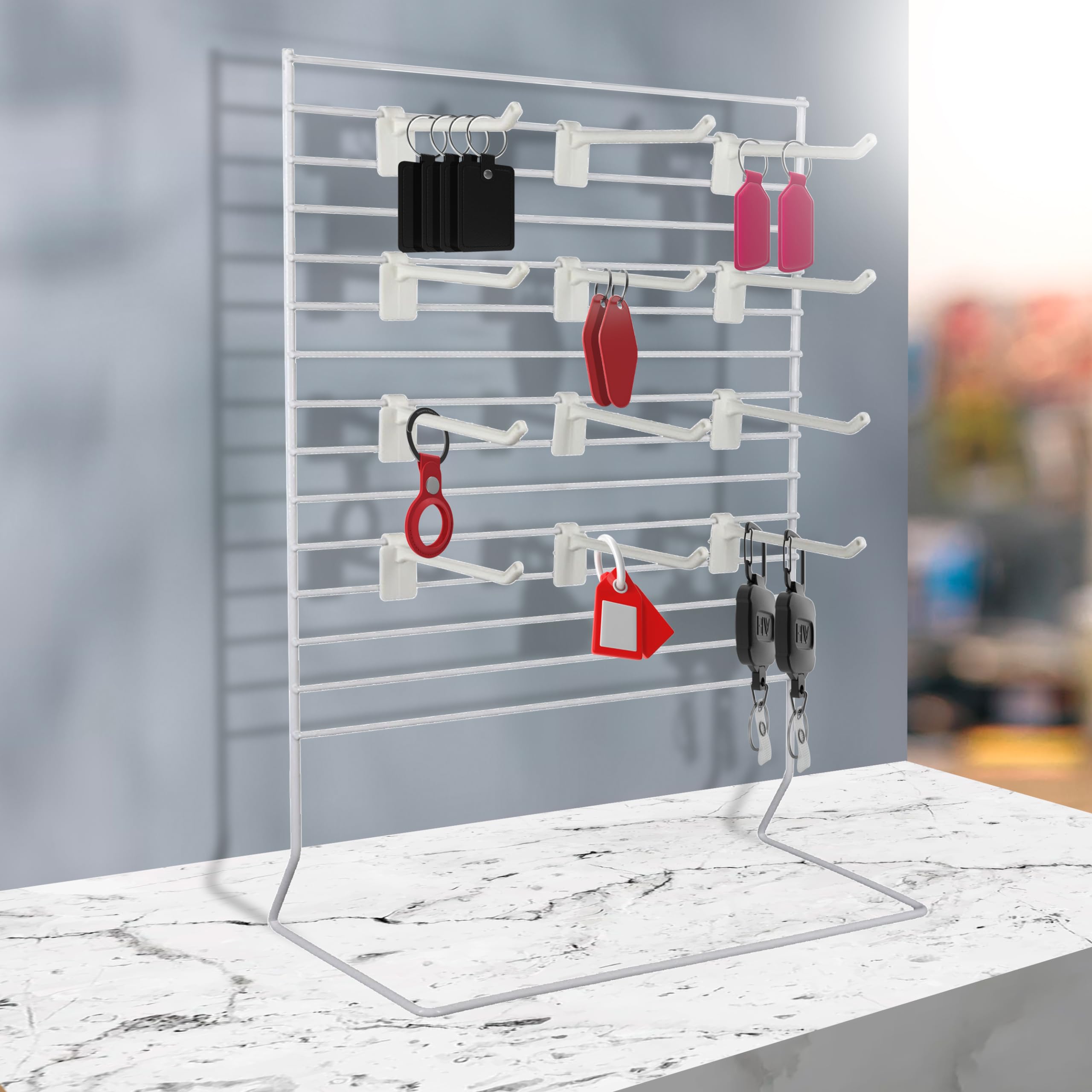 Amazon.com: SSWBasics 12-Peg White Wire Countertop Rack - 12