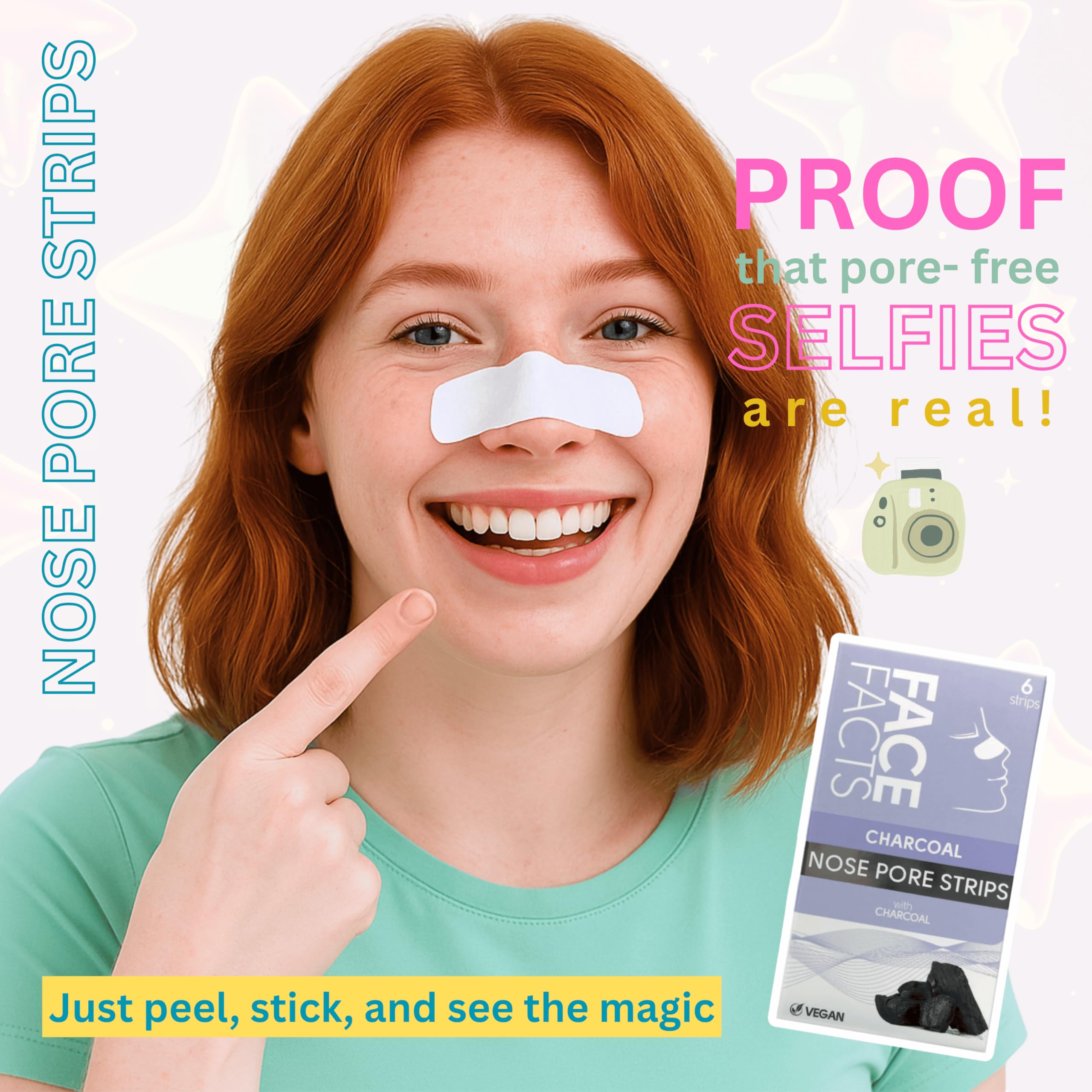 Spot Care Skincare Kit - 4-Piece Gift Set including Pimple Patches, Blemish Stick, Ceramide & Charcoal Nose Strips for Women & Teens - Image 3
