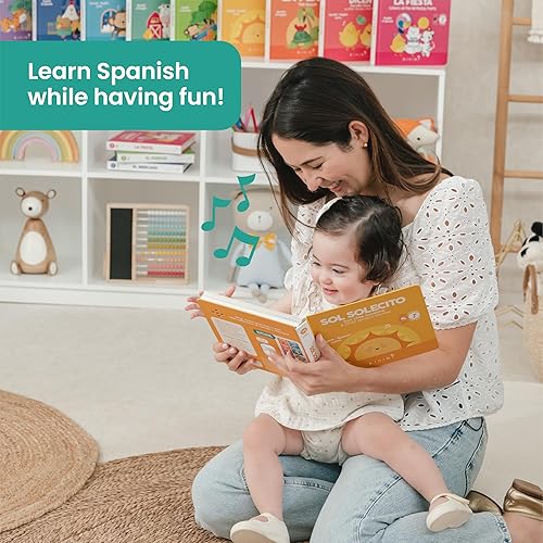 Miniatura 5 de Binibi Libro musical en español para niños pequeños de 1 a 3 años Sol Solecito y otras canciones de guardería  Libro de canciones bilingüe