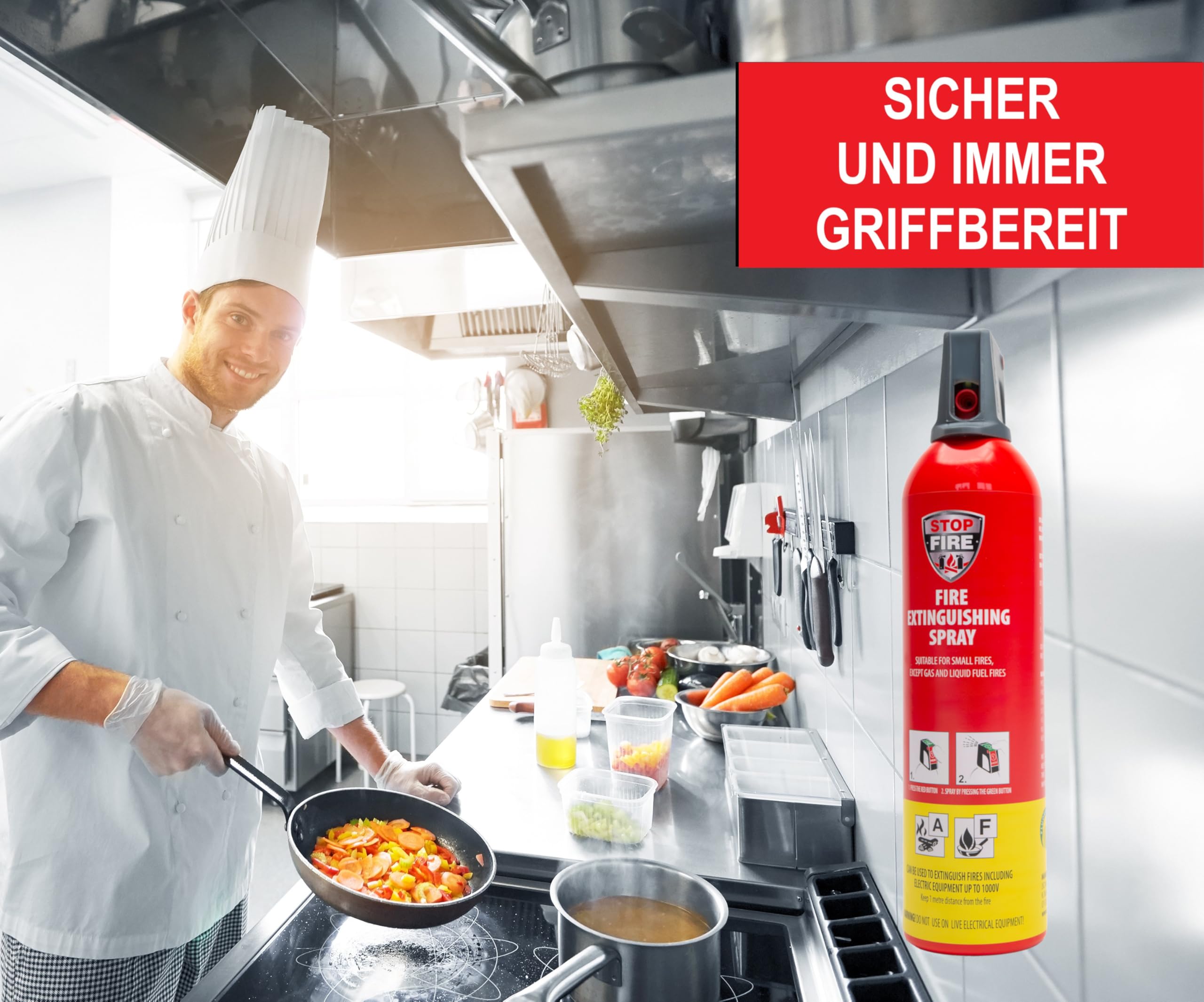 IWH 2 x Feuerlöschspray - Reinoldmax auch für Fettbrände-wiederverwendbar, 2 x 750 ml