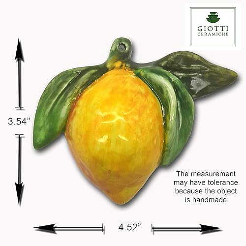 Miniatura 3 de Italian Ceramic Fruits decoration for Kitchen - Hand Painted Grapes Cherries Lemon wall decor - Make your decorations with Artificial Fruits -