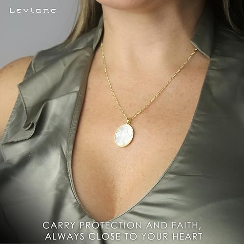 Miniatura 2 de Collar Virgen María Collar de medalla milagrosa para mujer Colgante de Virgen María Medalla de la Virgen la Milagrosa Collar de Madre María