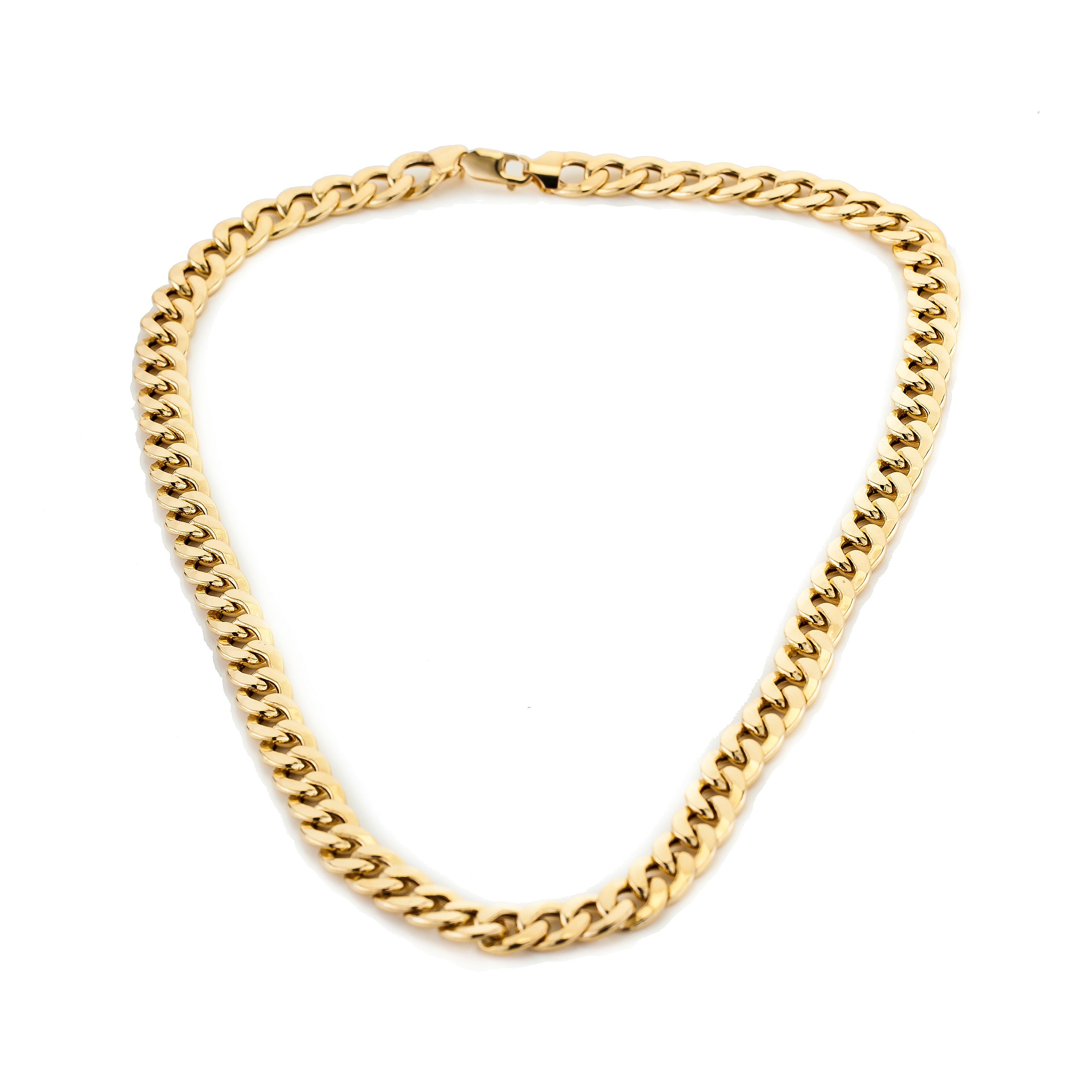 Buy 9ct Gold Curb Semi Hollow Chain 