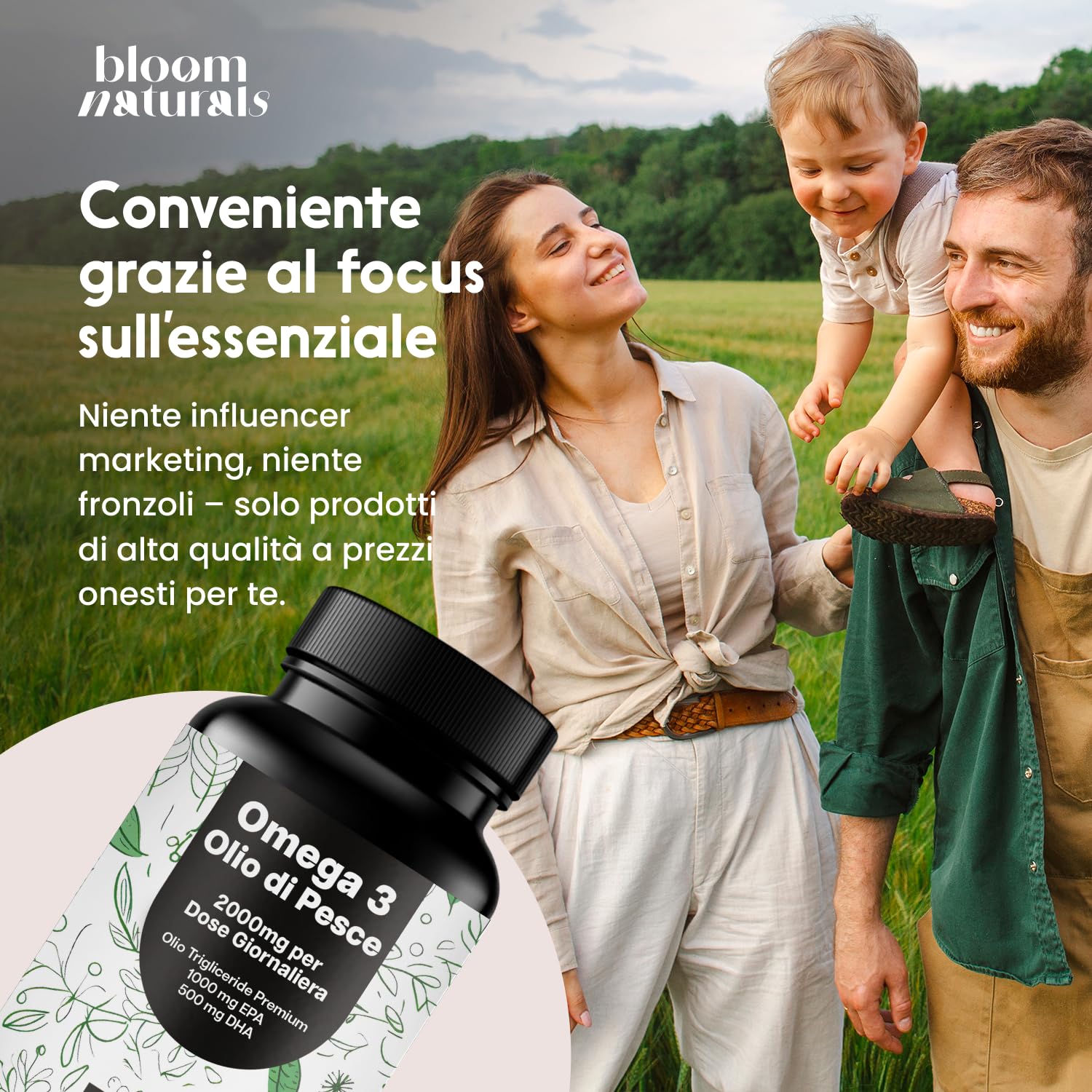 Olio di Pesce Omega 3 ad alto dosaggio – 300 Capsule – 2000 mg al giorno | EPA 1000 mg & DHA 500 mg – Omega3 Forma Trigliceride – Senza Retrogusto di Pesce – prodotto in Germania – Integratore Omega 3