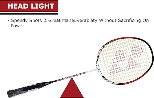 Miniatura 4 de Yonex Nanoray 7000I G4-2U - Raqueta de bádminton (rojo vino)