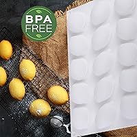 Vista 5 de OCPO KITCHEN Molde de silicona para hornear en forma de limón, molde de mousse para pastel, caramelo, chocolate, postre, pastelería, helado, pudín