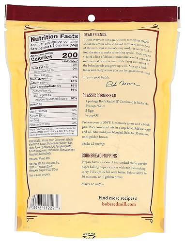 Miniatura 2 de Bob's Red Mill Mezcla de pan de maíz y muffins, paquete de 24 onzas